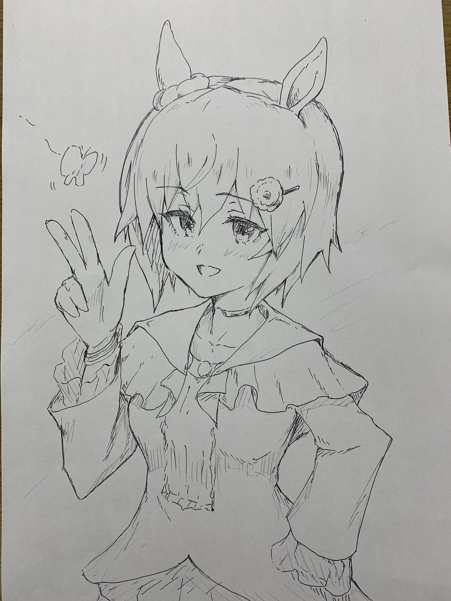 「蝶のように舞い〜、蝶のように刺すよ〜」
#セイウンスカイ #ウマ娘 