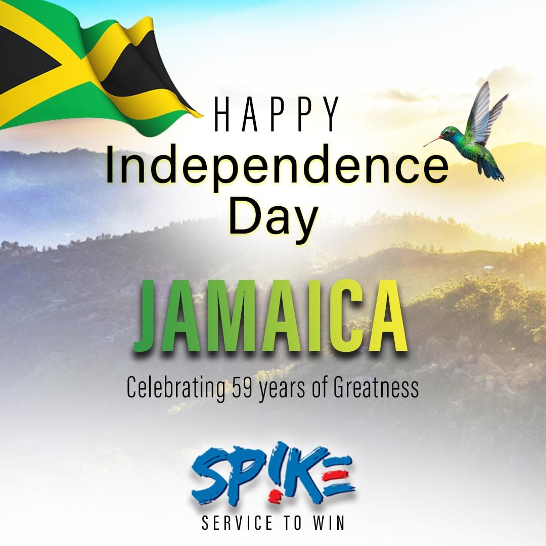 GetTheSpike's tweet photo. Happy 59th Jamaica! Out of Many, One People.

#jamaica #Jamaicans #independenceday  #getthespike  #59years https://t.co/aIOoiKfOQQ