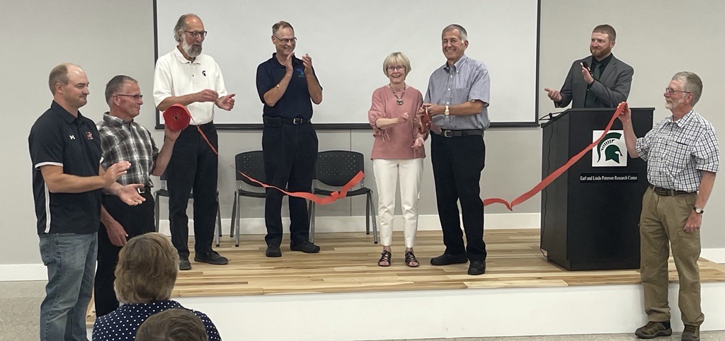 MSUAgBio's tweet photo. Yesterday, we celebrated the opening of our new research center in Hart, which will focus on tree fruit and asparagus. https://t.co/b1GWiiypx0 https://t.co/plTFRY3txQ