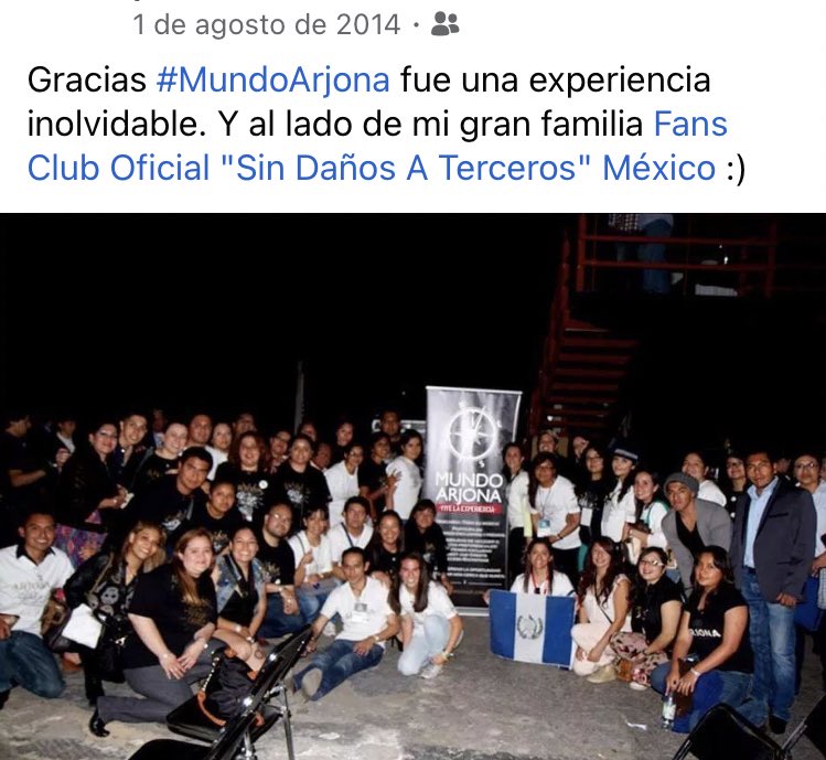 ArjonaMexicoOf's tweet photo. #TBT
La #FamiliaArjonaMéxico disfrutando del ensayo del #ViajeTour de @Ricardo_Arjona 
Gracias a @InfoMundoArjona 
#RicardoArjona #MundoArjon #SoloComplices #MetaMusic https://t.co/PWgzHCwyzQ