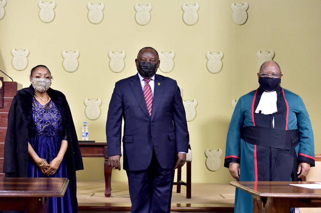 PresidencyZA's tweet image. SWORN IN - Deputy Minister of Public Service and Administration: Dr Chana Pilane-Majake