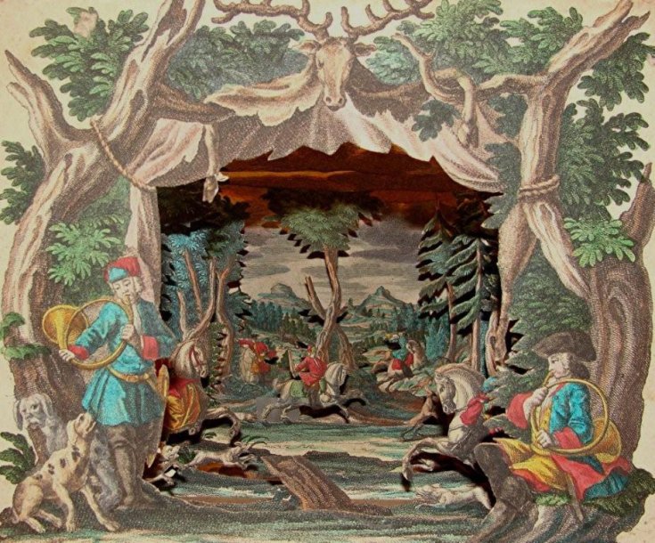 RealPreCinema's tweet photo. 1730
MARTIN ENGELBRECHT (1684-1756)
A celebrated engraver of his time, #Engelbrecht (l) dominated the print trade in #Augsburg. Some of his best work was with optical prints. He used these in his perspective boxes and miniature theatres (r). https://t.co/Lx6eN9fY9A