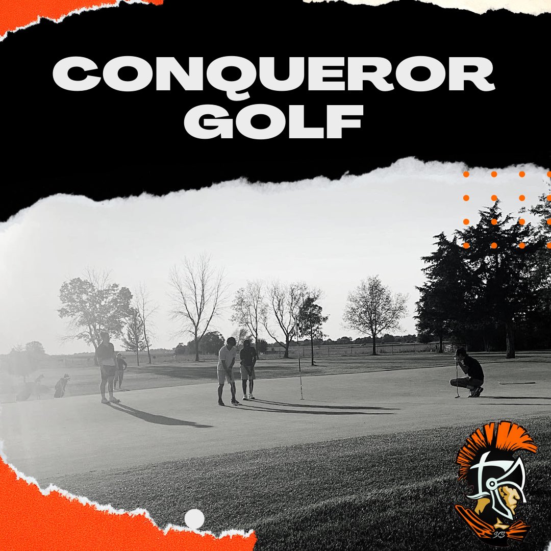 ConquerorNation's tweet photo. Conqueror golf starts it’s 2nd season of competition!! Check out the full schedule at the link below! https://t.co/Ii2KLXkm8o. #SCSgolf ⛳️ https://t.co/sw2rDoSc97