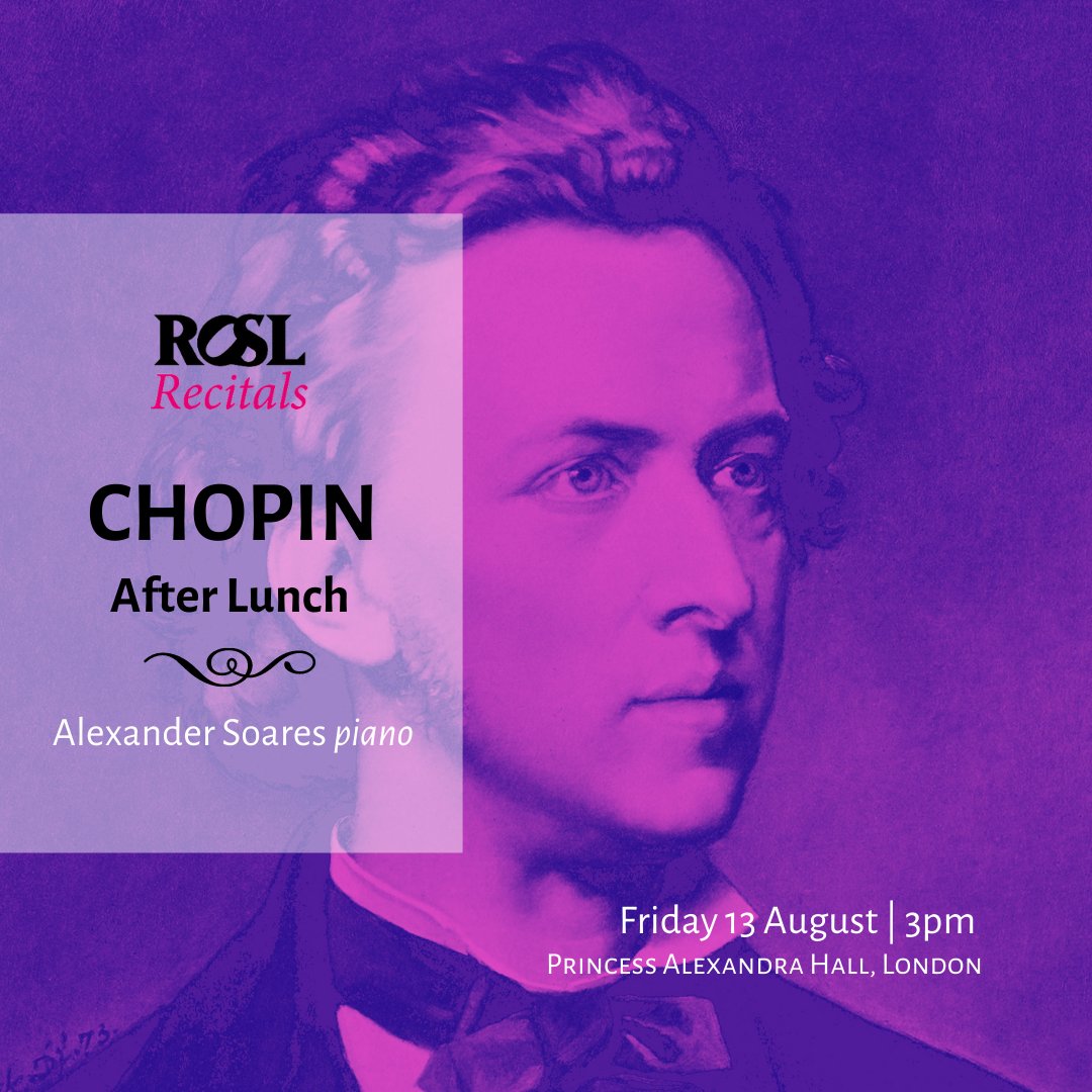 ROSLARTS's tweet image. Our 2015 #ROSLAMC 🥇 @SoaresPiano returns to the Princess Alexandra Hall with a solo concert featuring Chopin, Beethoven, Lili Boulanger and Élisabeth Jacquet de la guerre - 13 Aug, 3pm.
#ROSLRecitals #ROSLAlumni 

🎟️ &amp;amp; more info: ow.ly/N10S50FLNh9