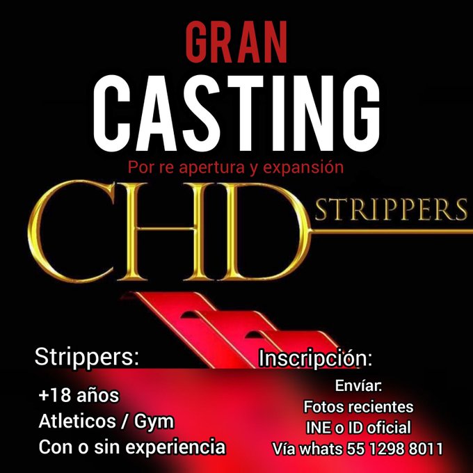 Este es el momento para unirte como stripper del #TeamCharlyDiaz si vives en CDMX se parte del concepto