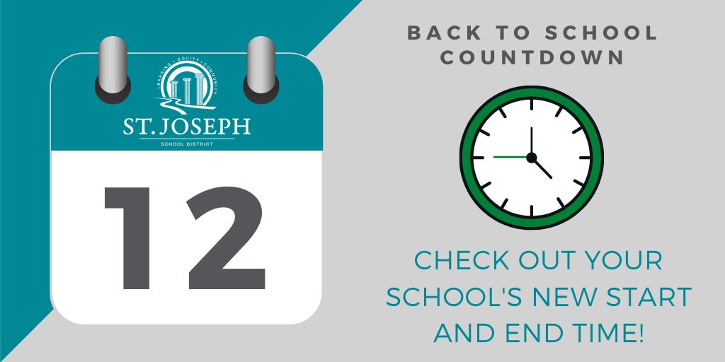 Some school start and end times have changed. This information was sent out in May, but if you haven't had a chance to look yet, do so now! bit.ly/3jjY9Uy #SJSDB2S