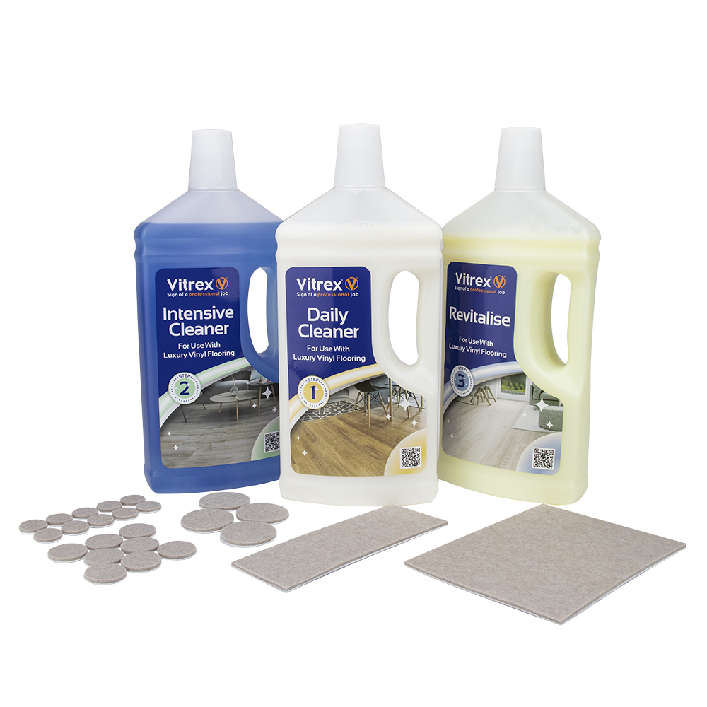 QEPVitrex's tweet photo. Introducing our NEW 3 Step Maintenance Kit, a must have for maintaining your floors. Included in this kit we have a daily cleaner for everyday use, an intensive cleaner for monthly use and a revitalise cleaner creating a protective coating on your floors! https://t.co/BERTbnjdfk https://t.co/Mh8ciJkvAs