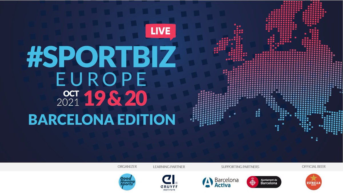 #Eventos Barcelona, sede presencial de la edición híbrida de #SPORTBIZEUROPE LIVE (19 y 20 de Octubre) sporthub.la/barcelona-sede… #SPORTBIZ #Barcelona
