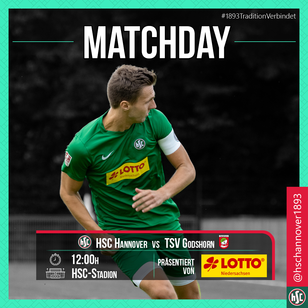 ⚽️ HSC Hannover vs. TSV Godshorn ⚽️
🏆 Freundschaftsspiel
🏟️ HSC-Stadion an der Constantinstraße
🎫 Tickets an der Tageskasse
🕑 12:00 Uhr
Schiedsrichtergespann:
👮 Benjamin Schmidt
🚩 Felix Bickel, Marc Gareis

#1893TraditionVerbindet
#HSCHannover 
#Saisonvorbereitung #Testspiel