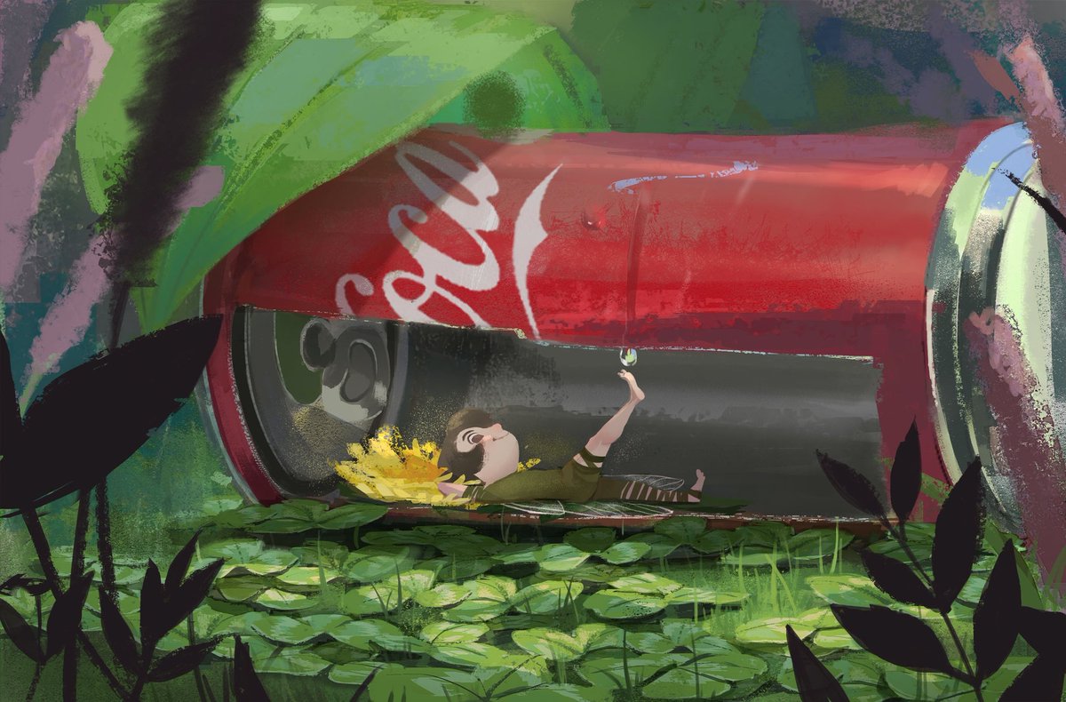 Coca-Cola and fairy ✨ 
#illustration #illustrator  #visualdevelopment #ArtistOnTwitter #colorandlight #gamedev #conceptart