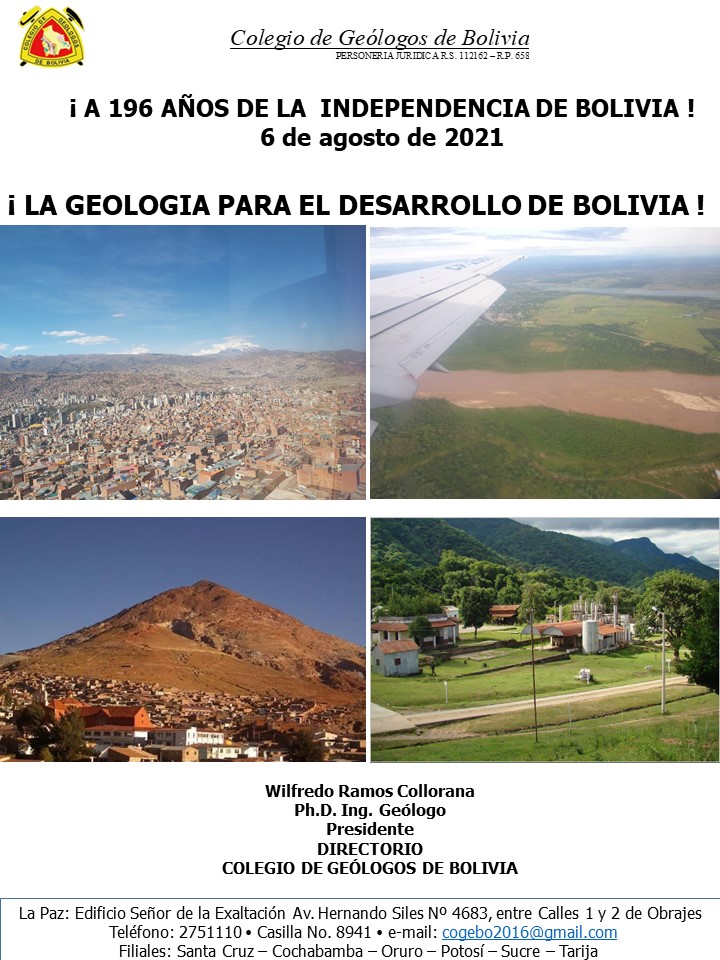 DeGeologos's tweet photo. ¡¡¡ Felicidades Bolivia !!!! https://t.co/TM5VLErOEQ