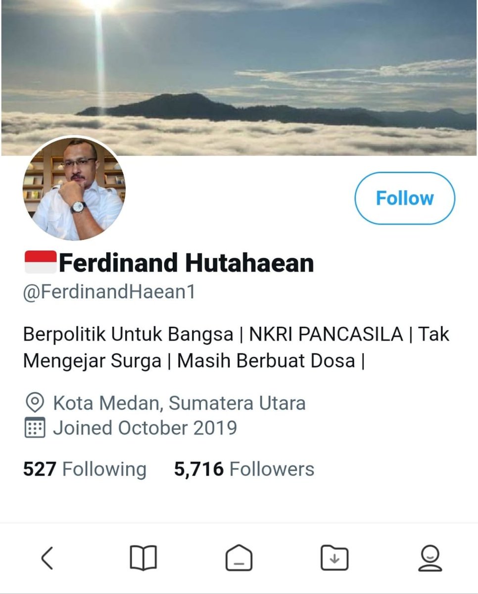 Selamat malam temans, berhubung akun utama Bang @FerdinandHaean3 suspend. Bisa follow backupnya : @FerdinandHaean1. Tolong bantu RT juga ya. Tengkyuuu. GBU