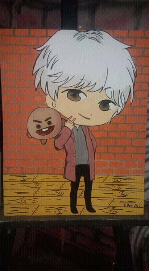 DsousaChris's tweet photo. Amei pintar Suga (BTS) https://t.co/hxxYySKNxG