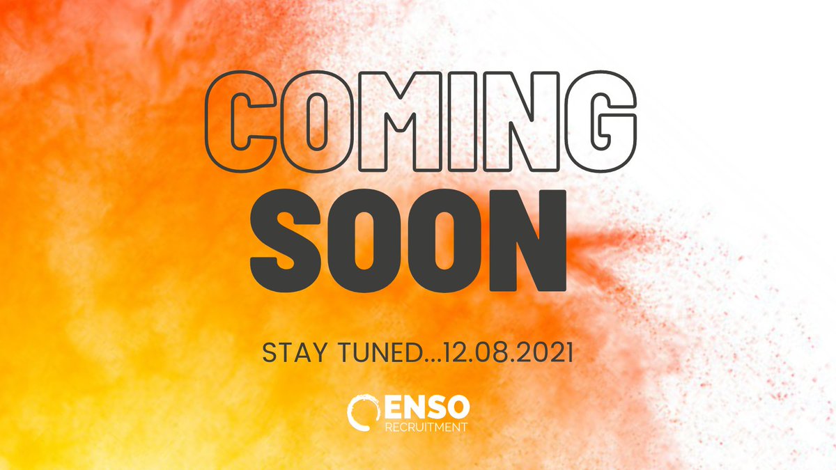 ensorecruitment's tweet photo. BIG announcement coming…12.08.2021…keep your eyes peeled
#ensorecruitment #beambitious #compititiontime #staytuned https://t.co/FPs3yRI89c
