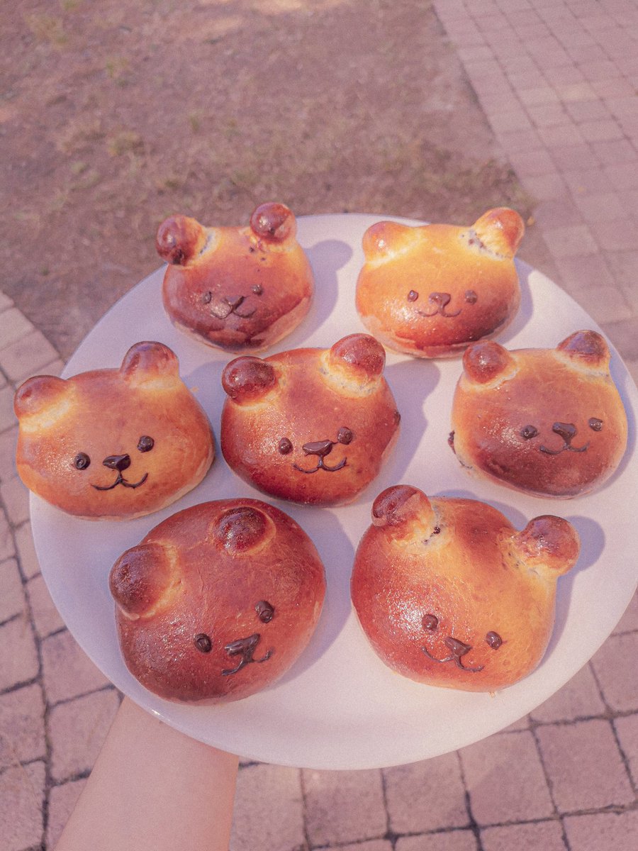 maisonlovely's tweet photo. I baked Nutella Stuffed Teddy Bears Brioche and I'm super proud of them 🐻✨🤍💗 https://t.co/jaRgWBiP6V
