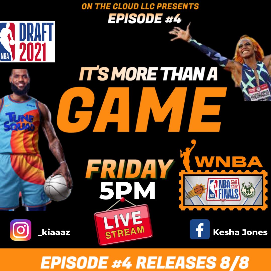 Frick_FrackBlvd's tweet photo. Tune In Today At 5PM On Both Instagram @_kiaaaz Or Facebook :Kesha Jones. 
Episode #4 We Are Discussing Sports 🏀🔥 

It will officially be available on all platforms Sunday!! https://t.co/SMIaBaedvj