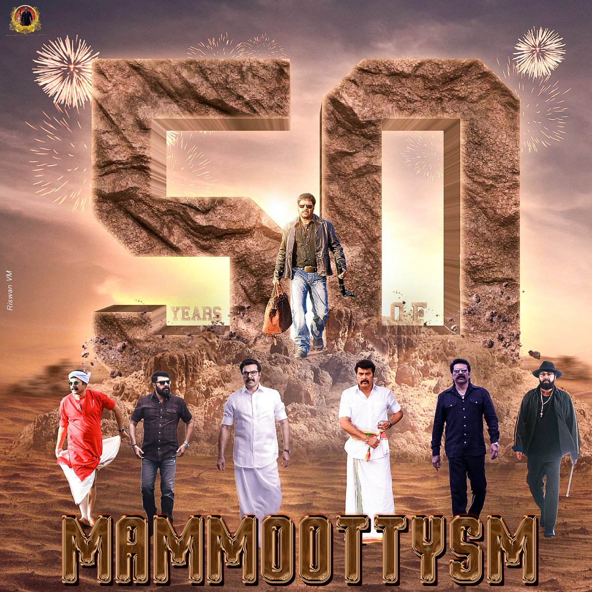 Design_Riswan's tweet photo. Its been a long 50 years journey of our @mammukka in Indian Film Industry.. β₯οΈ
@mammukka #50YearsOfMammoottysm #BheeshmaParvam #Fanboyforlife https://t.co/SvfroebTd1