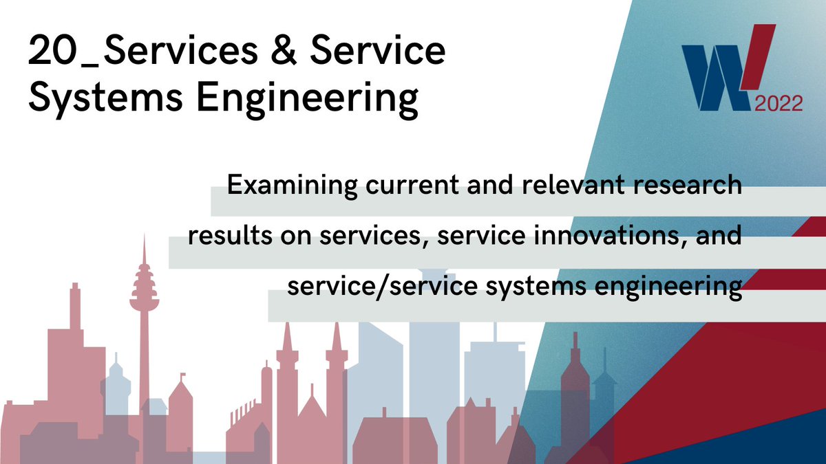 #CFP | For the effective and efficient design and provision of today’s services, service &amp; service systems engineering are important players. Don’t miss to submit your paper until September 1, 2021 - more info via buff.ly/2V9LGf7