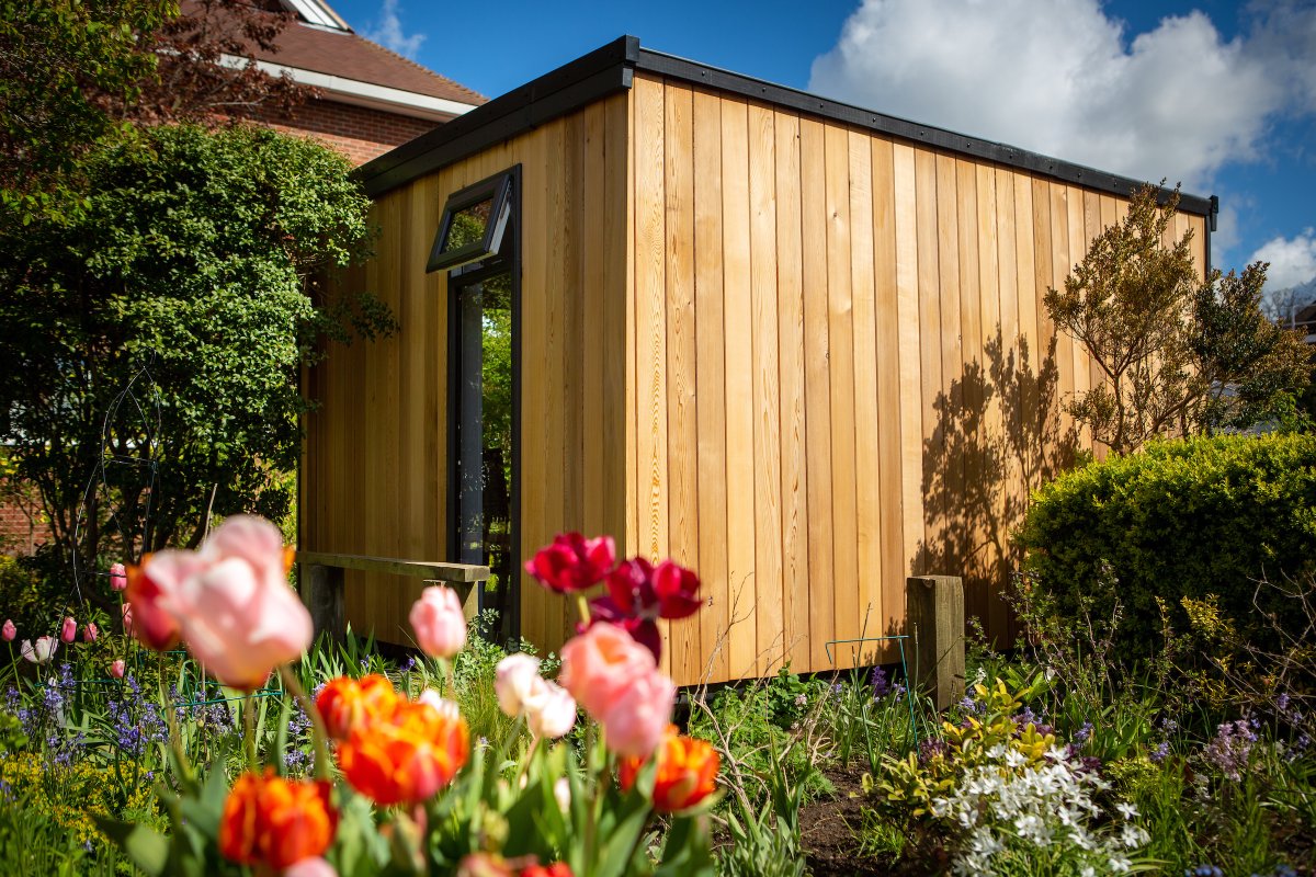 Our new garden pod is looking amazing this summer. Set in the quiet gardens, its a wonderful space for family visits