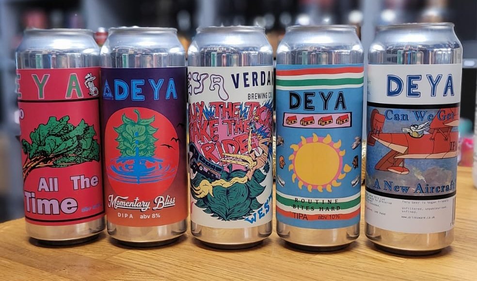 Some serious new arrivals from <a href="/deyabrewery/">DEYA</a> available in store now including @VerdantBrew collab Buy The Ticket Take The Ride - West Coast TIPA 💚