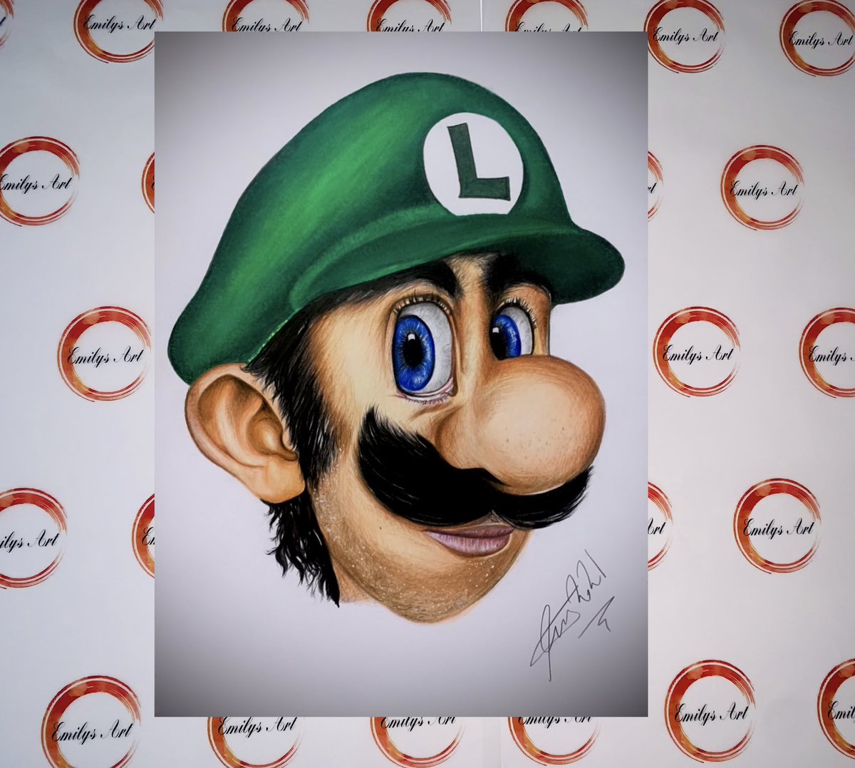 The first member to the super Mario range! 😍 idea from my own son and I can’t say it was a bad idea at all! … Heressssss Luigi 😍! Once the full set is complete prints will be available!#art #oldhamhour #oldham #Manchester #SmallBusiness #artist #SuperMario #luigi #drawing