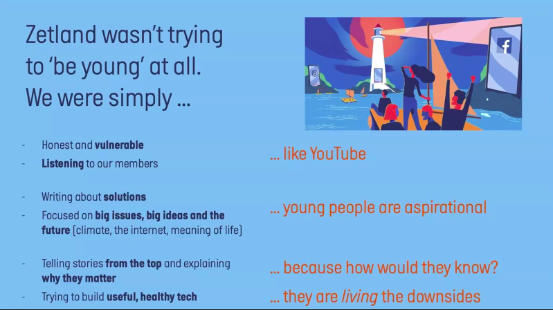 .<a href="/JakobMoll/">Jakob Bergmann Moll</a> on the ingredients that grew @ZetlandMagasin’s membership to 25K+ members and >35 staff: future-focused and solutions journalism; telling stories from the top; building healthy tech; being vulnerable. Steal this recipe. #MPPsummit