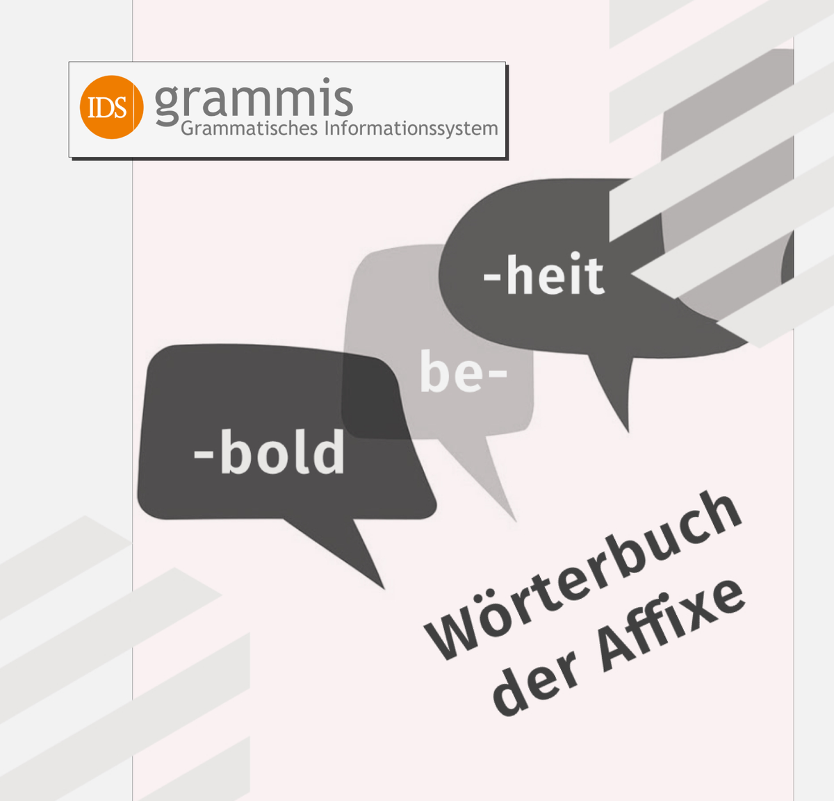 IDS_Mannheim's tweet photo. Kennen Sie schon unser #Wörterbuch der #Affixe? Es enthält #grammatisch relevante Informationen zu Affixen wie "ver-" in "vergolden", "Ultra-" in "Ultraschall", "-heit" in "Menschheit" oder "-bold" in "Witzbold". Best-"ens" durchsuch-"bar" unter: https://t.co/cON1jHkM21. #grammis https://t.co/KR3UpNer3V