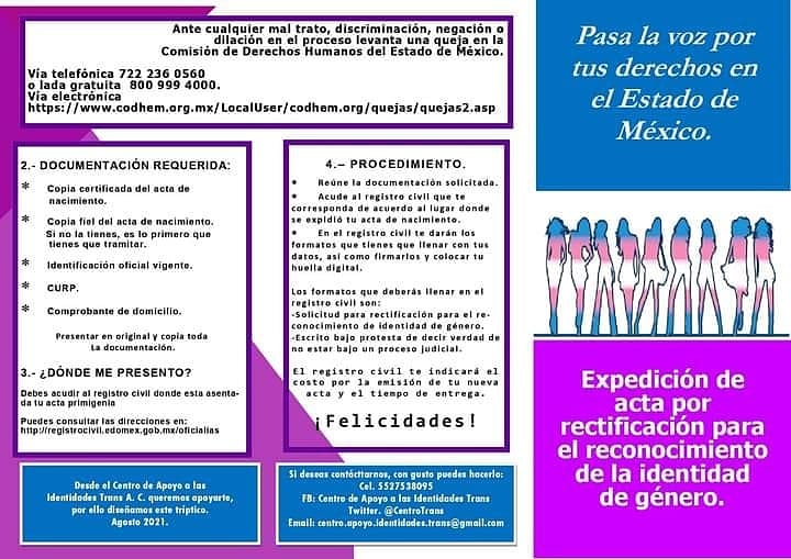 CentroTrans's tweet photo. Ya inicio el proceso para la rectificación del acta de nacimiento para personas trans en el EDOMEX 🏳️⚧️ 🏳️⚧️🏳️⚧️🏳️⚧️🏳️⚧️🏳️⚧️🏳️⚧️🏳️⚧️🏳️⚧️🏳️⚧️
Aquí te decimos que hacer
#ActaTrans
#DerechosTrans
#IdentidadDeGenero
#Edomex https://t.co/hYQkL6MWSx