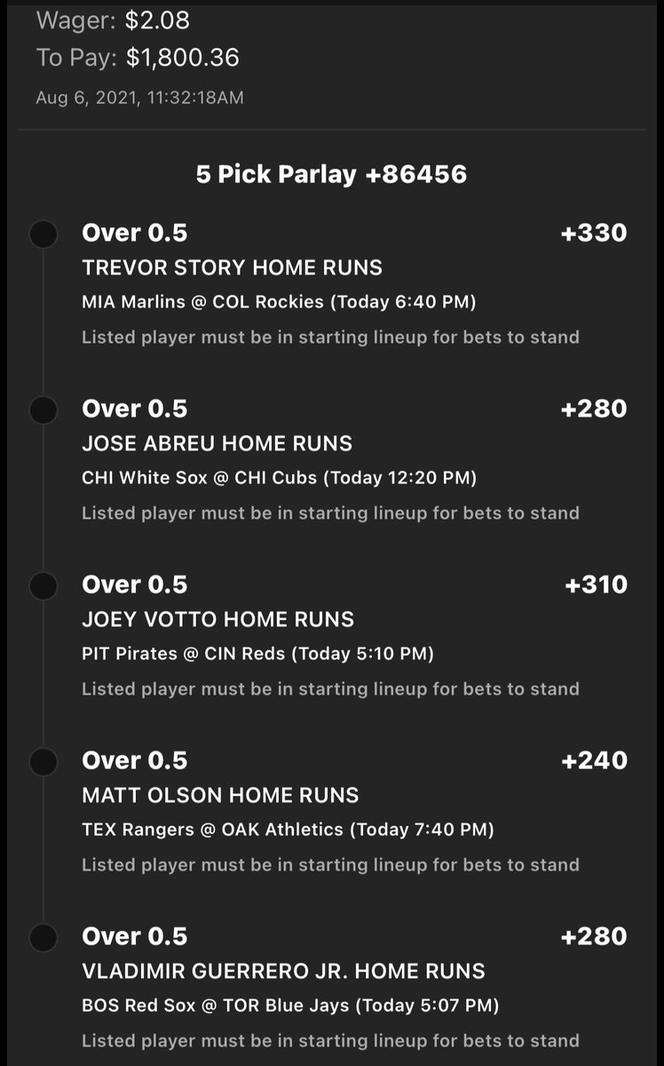 IMHOPicks's tweet photo. Inspired by Shane🎯 we are adding a 5th donger for plus +86,456 odds #MakeItMajor #jackcity #MOONSHOTS #nevertellmetheodds https://t.co/etx1U42klm