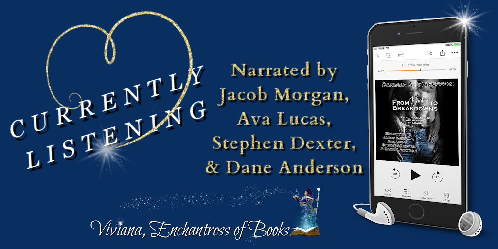 VivianaIzzo's tweet photo. I'm listening to "From Bridges to Breakdowns" by #SandraSigfusson &amp; narrated by #JacobMorgan, #AvaLucas, #StephenDexter, &amp; #DaneAnderson! Been looking forward to this one! Who else has listened or have plans to listen?

Links: 
Audible: https://t.co/skayh7OrIi 

#LoveAudiobooks https://t.co/CdV39QCRRV