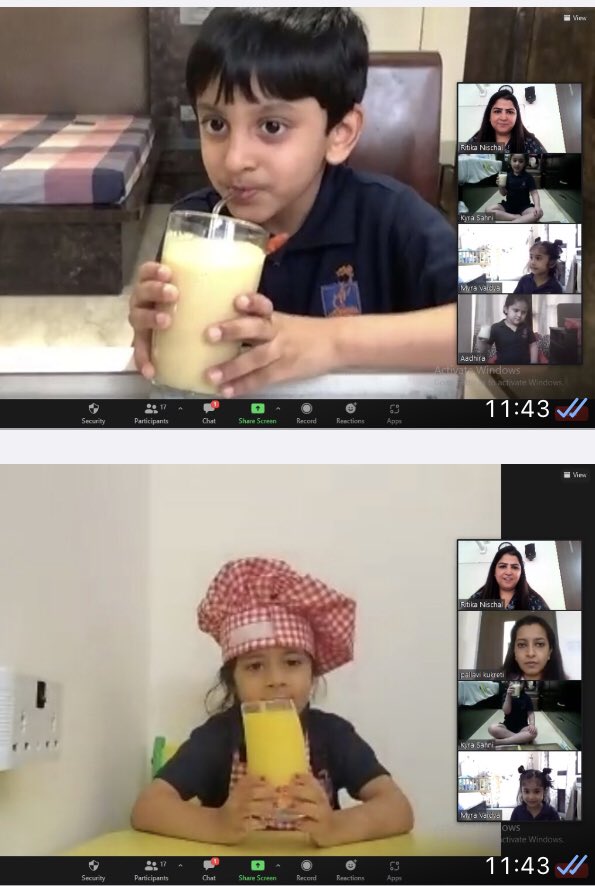 nischal_ritika's tweet photo. #kindergarteners raised a #toast to the #newbeginning. We #danced on our favourite song and enjoyed #flamelesscooking by making our favourite fruit shakes. #friyay #EYTalking #earlyyears @Prometheus_Edu @AneeshaSahni @deepa_nanda @KukretiPallavi https://t.co/Rmcp87R4Z9