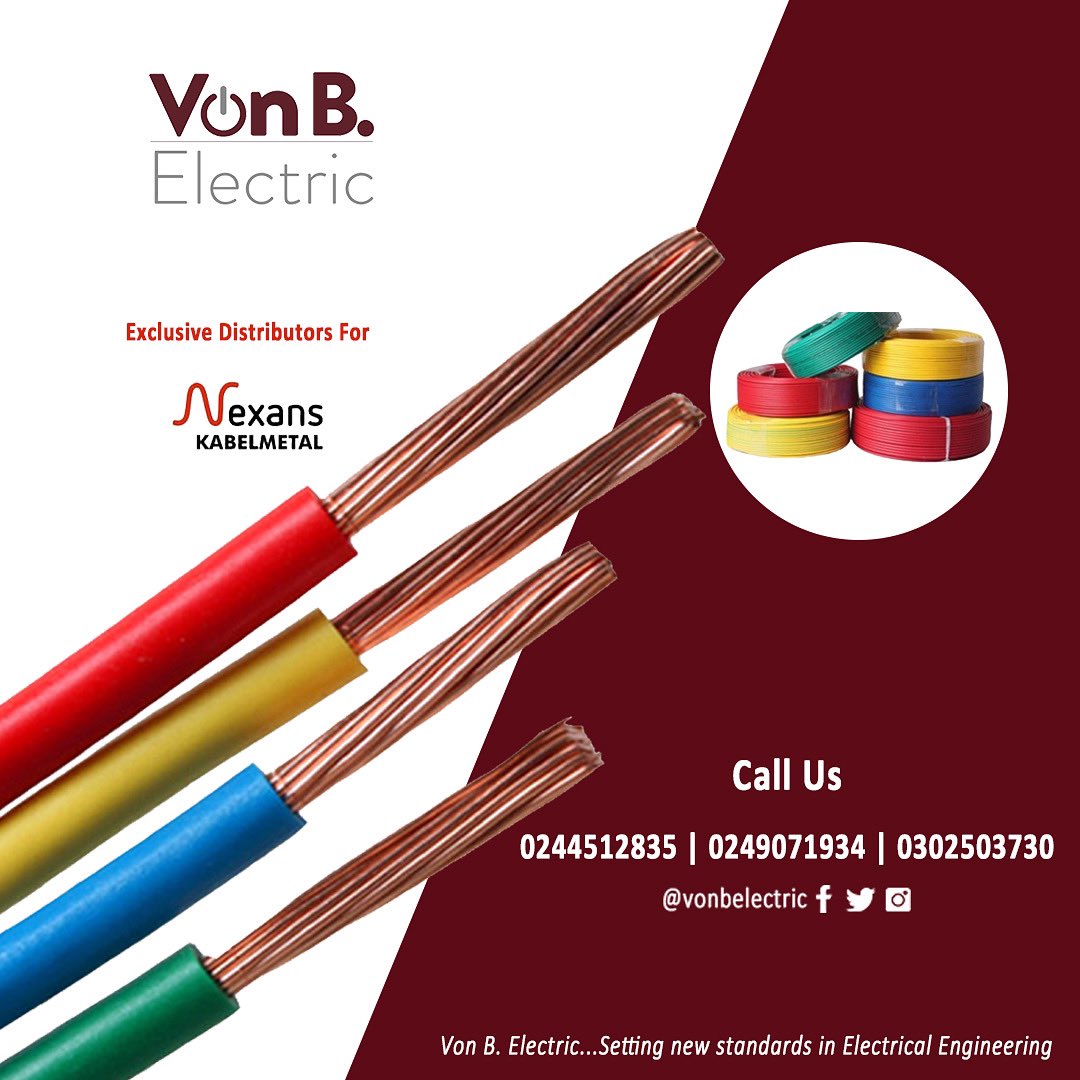 vonbelectric's tweet image. Weekend is here! 
Would you be working on your building project? Let #vonbelectric sort you out with all your #qualitycable needs.

Wherever you are, we’ll deliver!

Contact us on:
0249071934| 0244512835 | 0302503730

#cables #qualitycablesinghana #buyquality #buildingproject