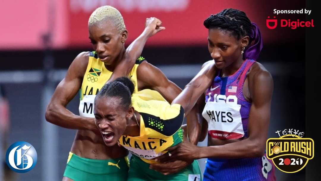 Confirmation coming from Jamaica's medical team that @stepheniemcpher sustained a hamstring injury during the 400m final where she placed 4th in 49.61secs & is now doubtful for the 4x400 final 'Seems unlikely to be able to take part. No scan done'. #TVJTokyo2020 #TVJTokyoDreams