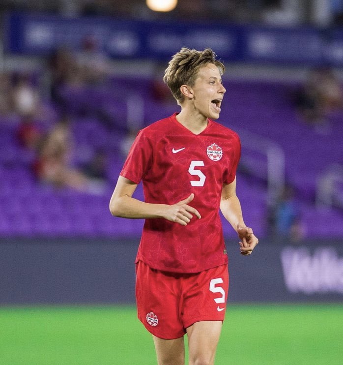 miahealeyes's tweet photo. people may not be happy canada won BUT i believe everyone should be happy that the first openly trans olympian won GOLD. 

and not to mention they played amazingly throughout this tournament. https://t.co/p2chG3DAJe