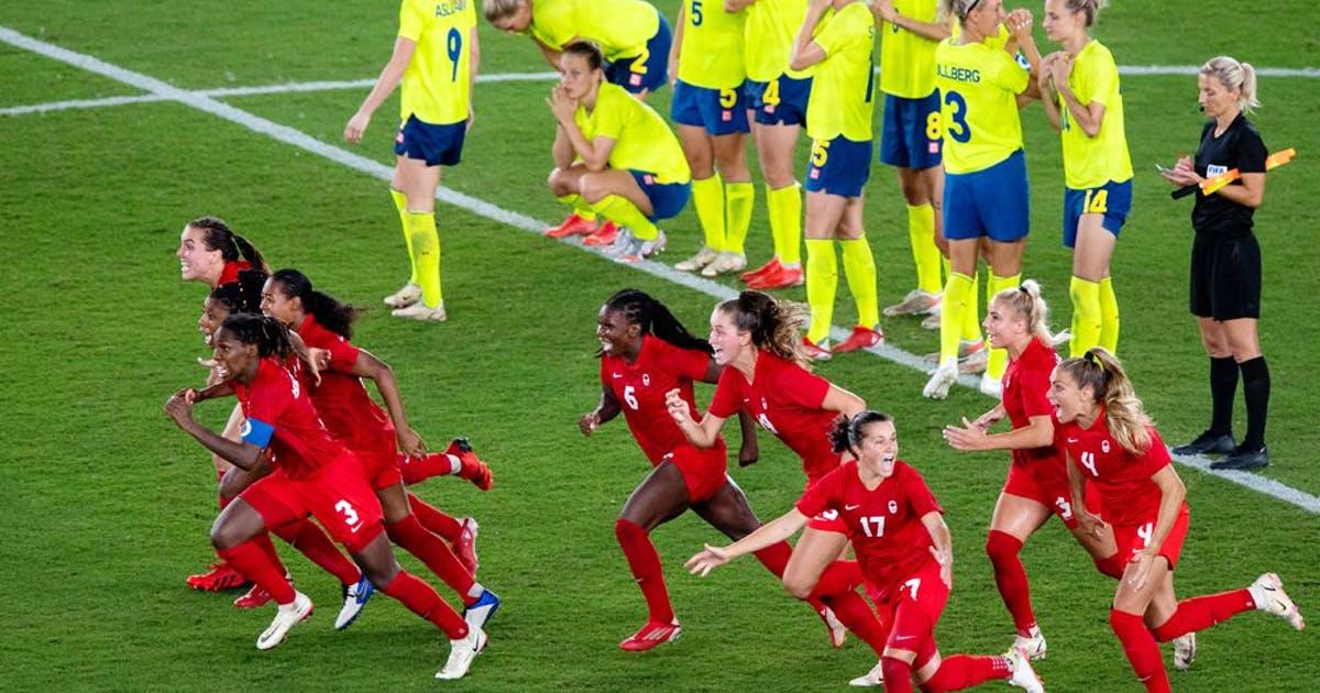 Canada wins Olympic gold over Sweden on Julia Grosso penalty in women's soccer final