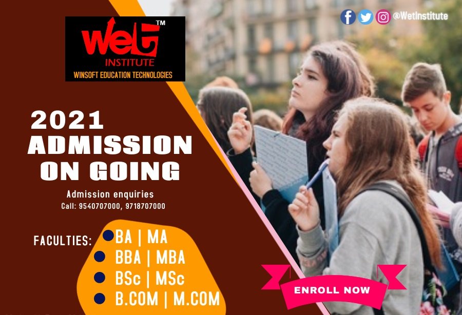 WetInstitute's tweet photo. BCom Registration Open Session 2021
Call Now:- 9718707000
Visit at:- https://t.co/5DBOgqWXfD
#BCom #BComAdmissions #BComCollege #Admissions #AdmissionOpen #BComAdmissionsOpen #Wet002 #WetInstitute https://t.co/qXEYtcBq0R