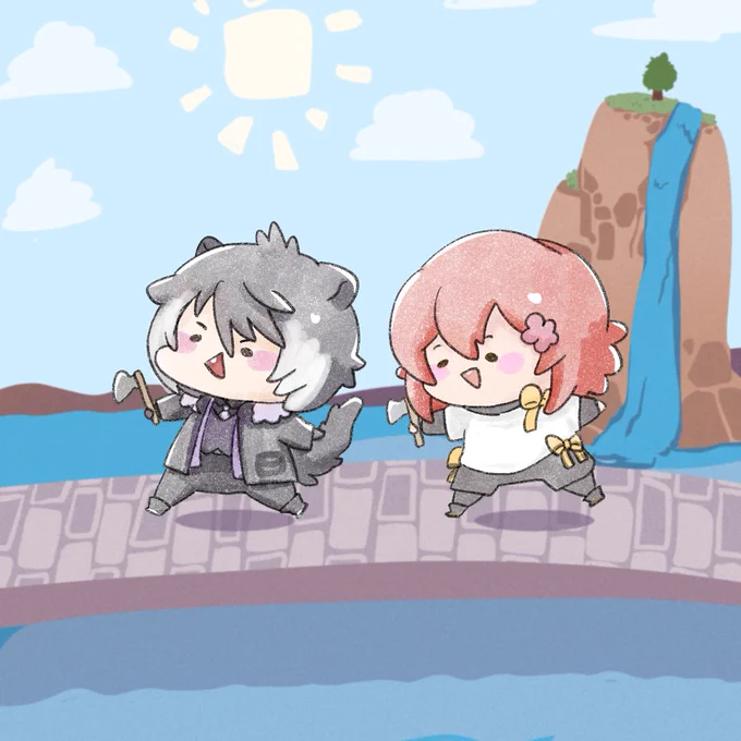 ⛰️🌉  

#みやびじゅつ #シ絵ン 