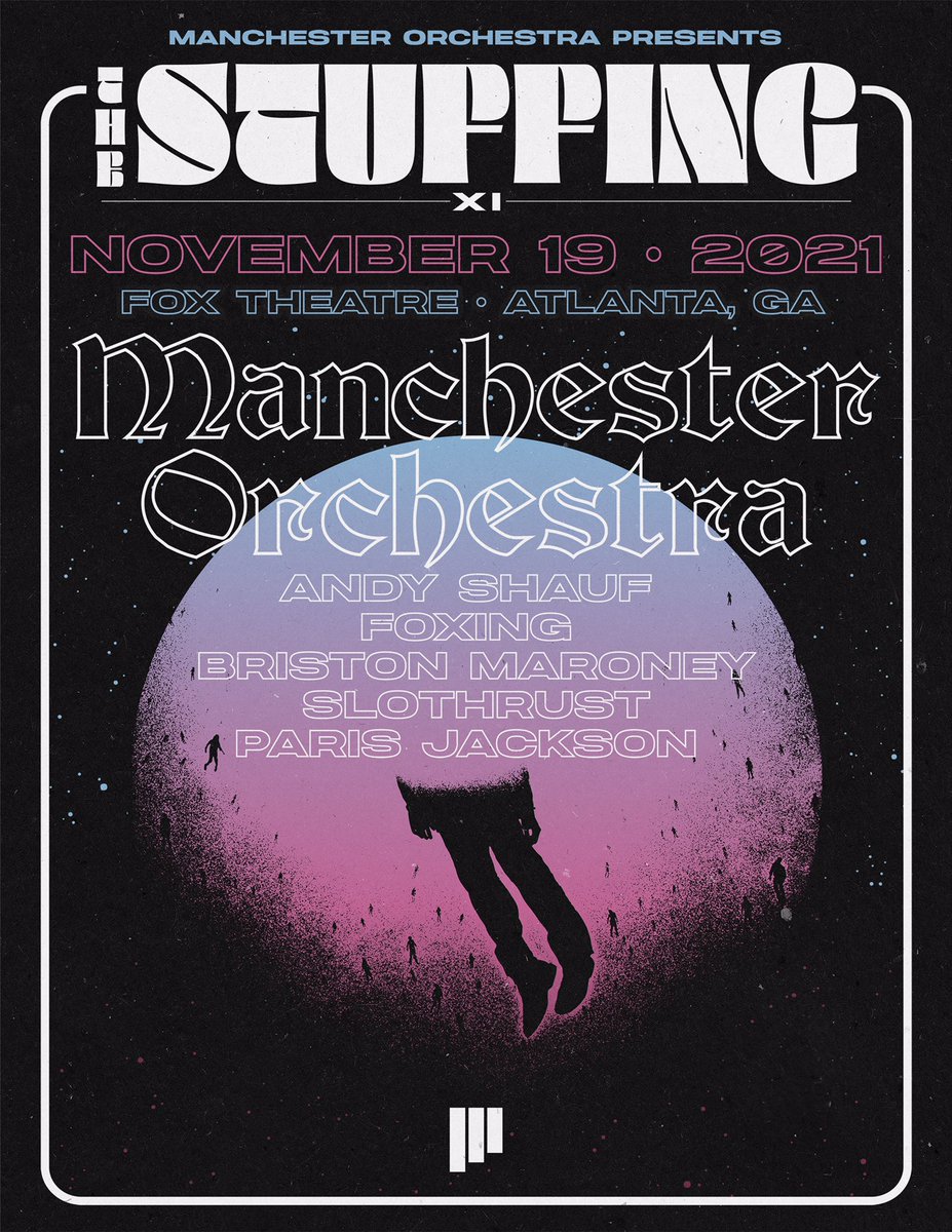 TheFoxTheatre's tweet photo. Manchester Orchestra presents the 11th annual engagement of #TheStuffing and it’s coming to the Fox Theatre Novermber 19th!!!
Check out the lineup and make sure you get your tickets, on-sale NOW!!
https://t.co/WxxT5Fl4aS https://t.co/QKUAnofWma
