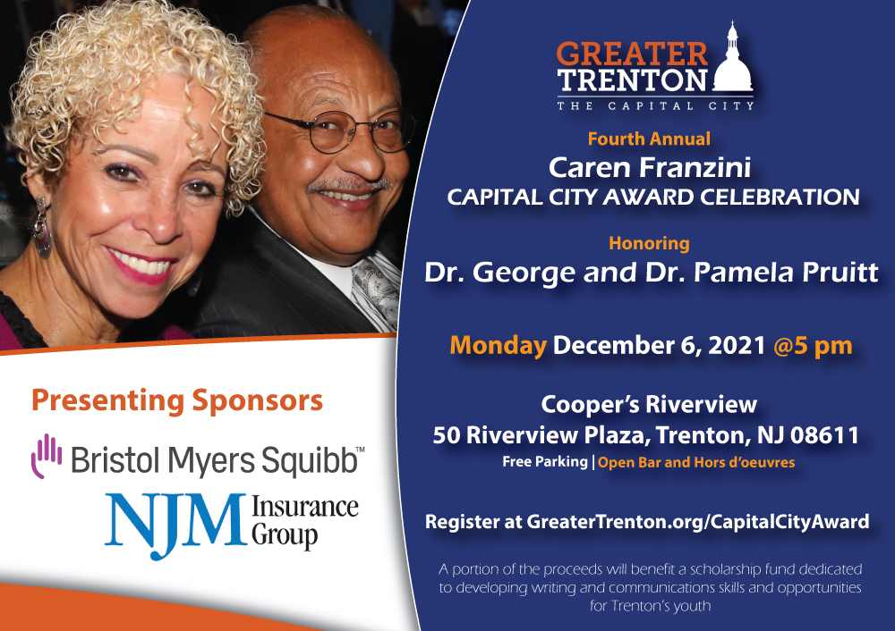 The Fourth Annual Celebration is being planned as a transition back to in-person as leaders gather to present the Caren Franzini Capital City Award to Drs. George and Pamela Pruitt on December 6 at 5 p.m.

trentondaily.com/fourth-annual-…