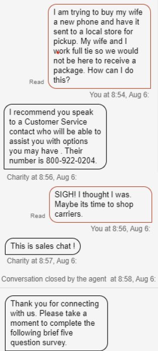 BentScrewProd's tweet photo. Hey @Verizon great customer service hanging up on a looong time customer when they are frustrated at trying to do something on your site. https://t.co/gC7Nlgz8u5