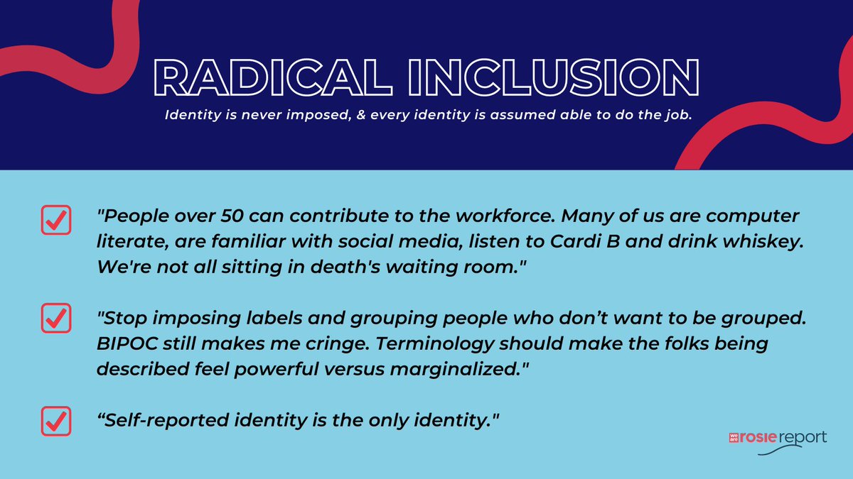 RosieReport's tweet photo. Staying on the topic of how #Autonomy = #Inclusion, we're resharing the ⚡️NEW RULE - RADICAL INCLUSION ⚡️ Because the #FutureOfWork is FOR everyone BY everyone.
#RosieReport #RemoteWork #AutonomousWork https://t.co/EHSz72RDfk