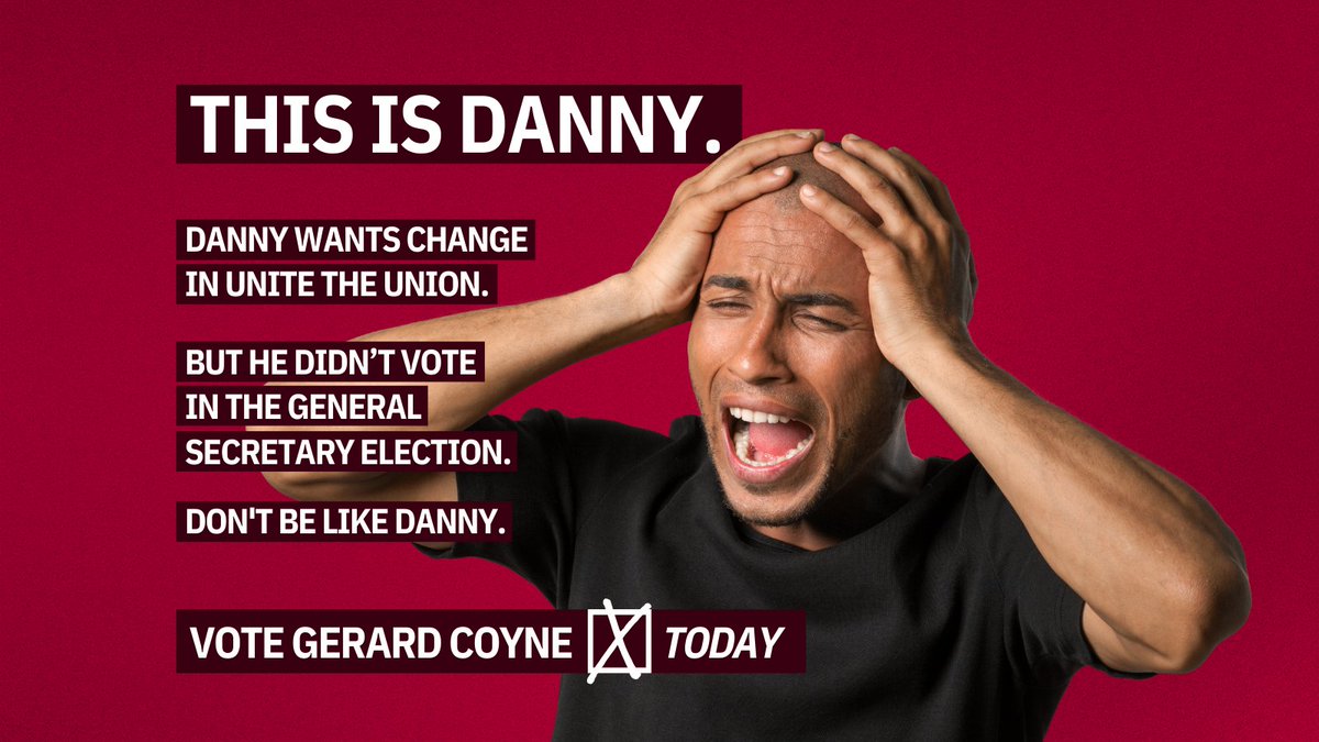 gerard_coyne's tweet photo. Don't be like Danny...
#ChangeUnite #VoteCoyne https://t.co/UeK9voFUwN