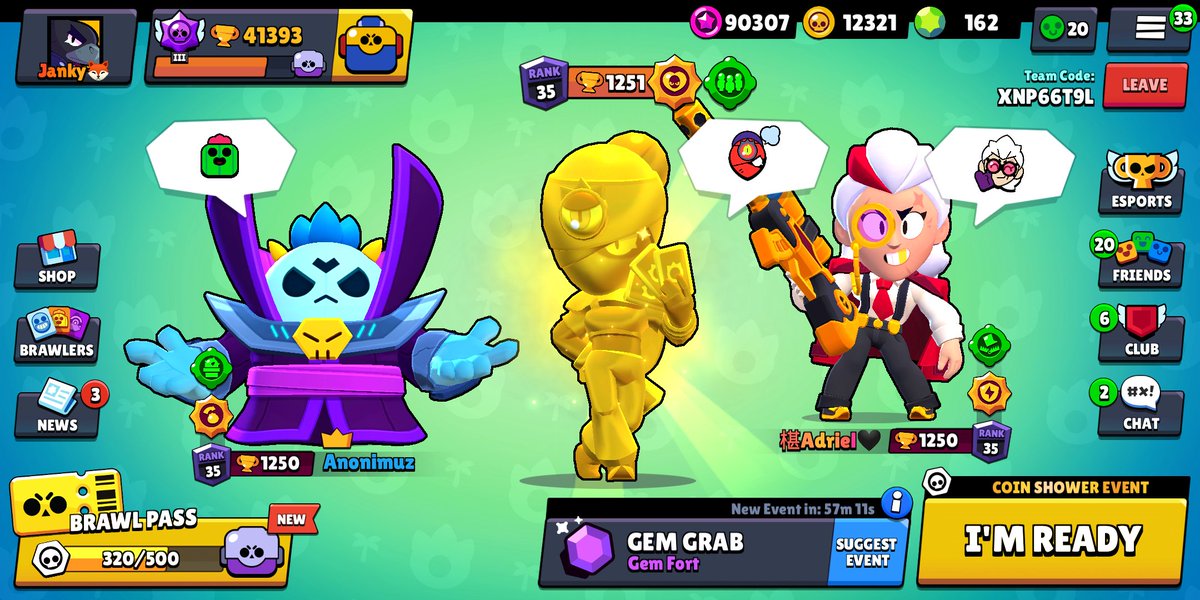 Rank 35 Tara my second favorite Brawler :D / <a href="/jhoelm90/">Azeta</a> and <a href="/Adriel789_BS/">Adriel:(</a> Gg's boys!!! (THX TO YHE OTHERS THAT HELP US). Now I need to get some sleep 😴.