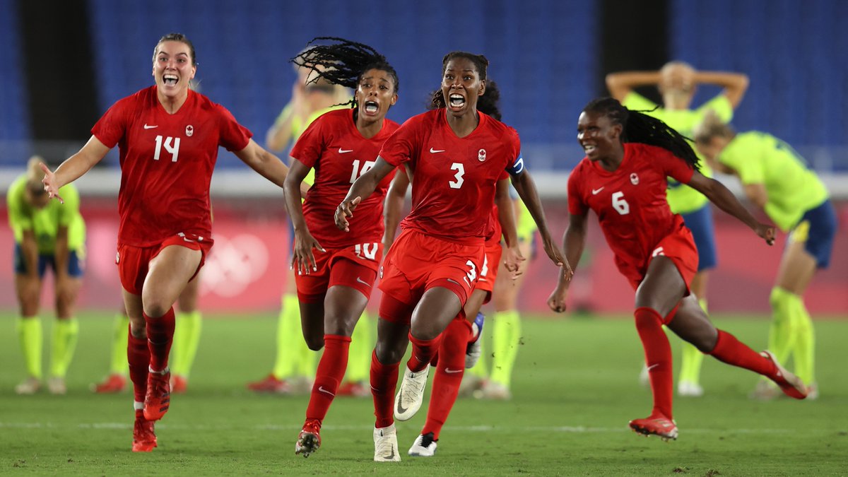 Women's Soccer Canada defeat Sweden in a thrilling penalty shootout to