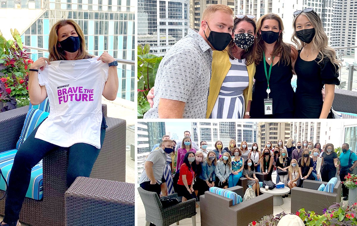 ✦ What I loved this week:
We masked, we gathered, and the energy and ideas from the <a href="/Accenture/">Accenture</a> Chicago marketing and communications team were as boundless as the view. (They also gave me what they said was the world’s best cookie, but I ate all the evidence.)