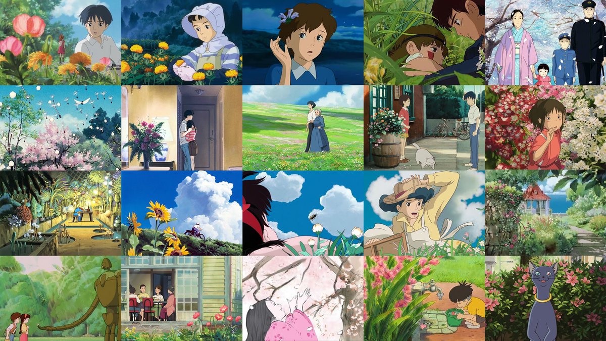 O Xrhsths ジブリのせかい 非公式ファンサイト Sto Twitter 本日 8月7日は 花の日 です 花といえばジブリ というほど ジブリ作品では花を大切にしています