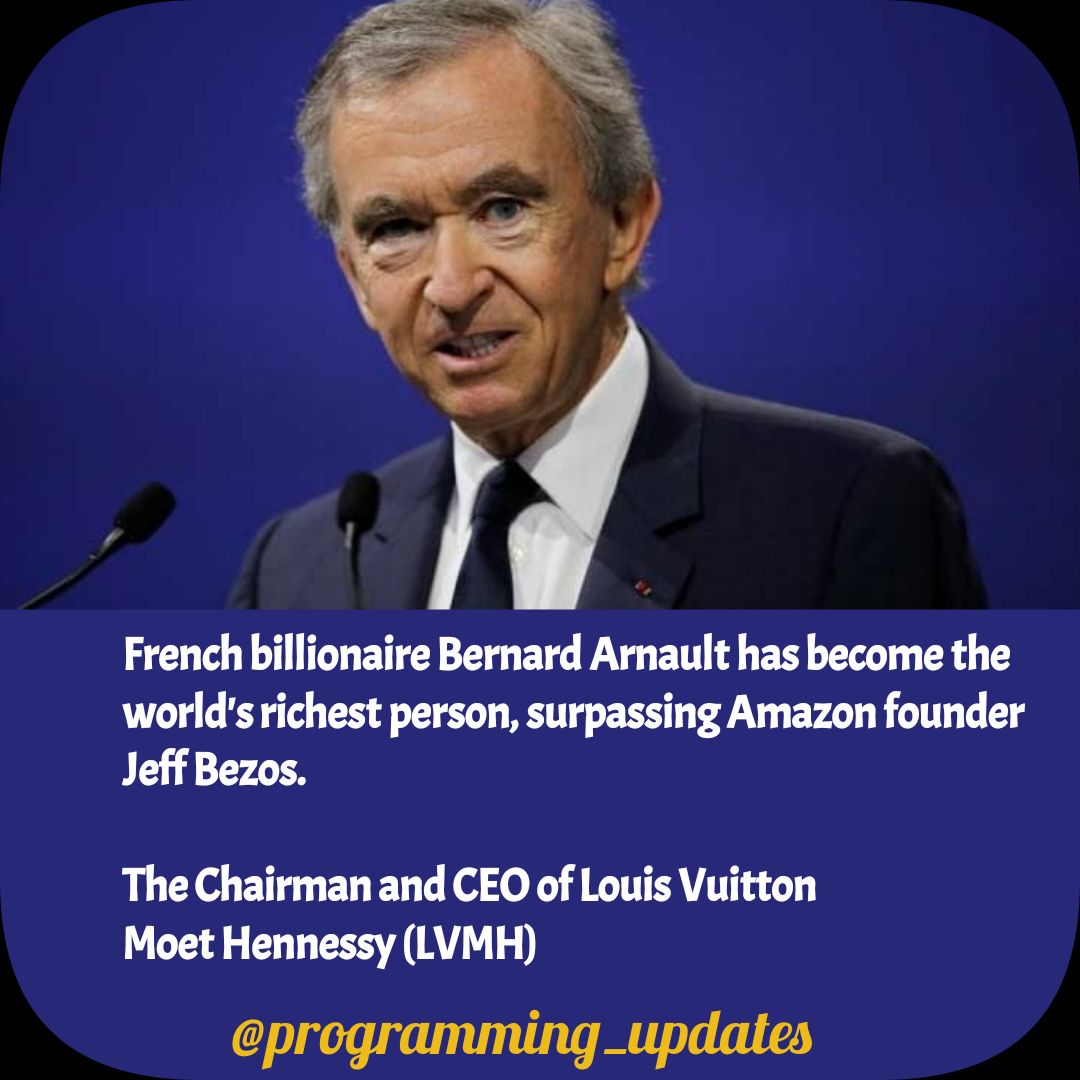 ProgrammingUpds's tweet photo. Bernard Arnault https://t.co/OmticzypFr