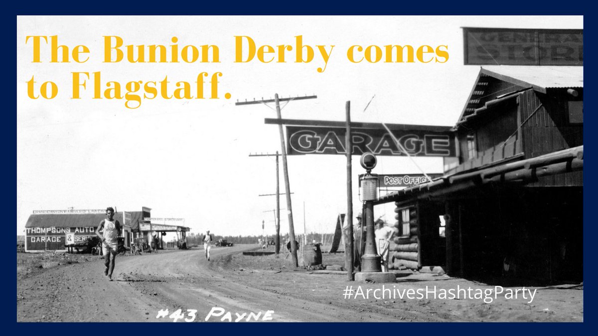 NAUClineLibrary's tweet image. Visit our blog to learn more  about the story of Andy Payne, an #ultrarunner before there were #ultraraces, as he conquered The Great Bunion Derby of 1928. nau.edu/special-collec… 
#ArchivesAthletes, #WeloveArchives, #ArchivesHashtagParty