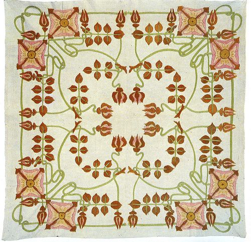 Jessie Newbery (1864-1948), Scottish artist and embroiderer who created the Department of Embroidery at the Glasgow School of Art where she established needlework as a form of unique artistic design #WomensArt