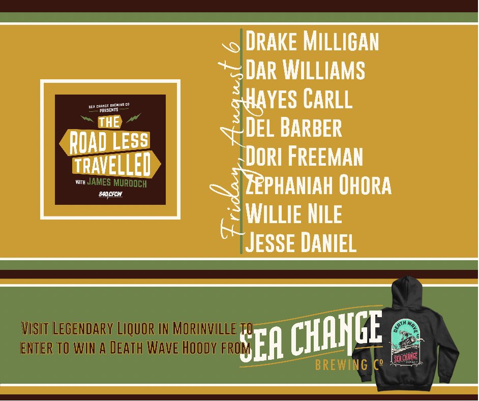 Music from <a href="/DrakeMilligan/">Drake Milligan</a>, <a href="/DarWilliamsTour/">Dar Williams</a>, <a href="/hayescarll/">Hayes Carll</a>, <a href="/delbarberino/">Del Barber</a>, <a href="/doriFreeman/">Dori Freeman</a>, <a href="/ZephaniahOhora/">Zephaniah OHora</a>, <a href="/willienile/">willie nile</a> and <a href="/thejessedaniel/">Jesse Daniel</a> on the show tonight! Tune into <a href="/840cfcw/">840 CFCW</a> at 6:30 PM to listen live or stream online at CFCW.com. Presented by @seachangebrewingco!